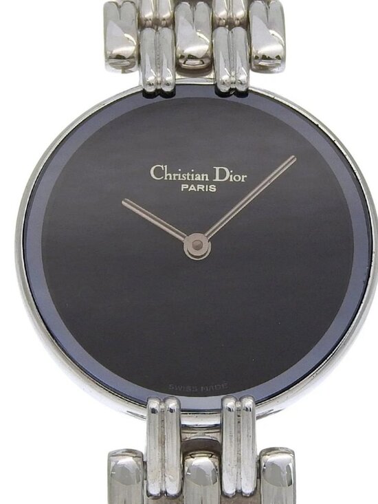 Dior Bakira Watches D44-120 Silver blackDial Stainless Steel Quartz Analog...